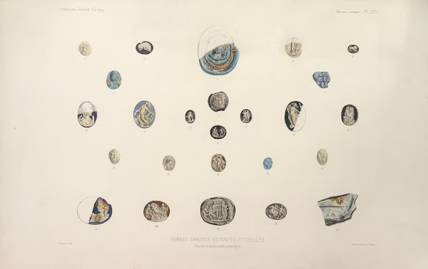 Collection Julien Greau Verrerie antique emaillerie et poterie appartenant a M J