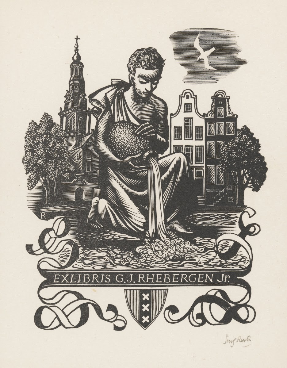 Ex Libris Van GJ Rhebergen Jr 1954