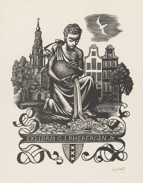 Ex Libris Van GJ Rhebergen Jr 1954