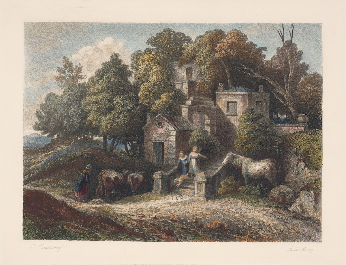 Landscape with a villa Thomas Gainsborough 1850
