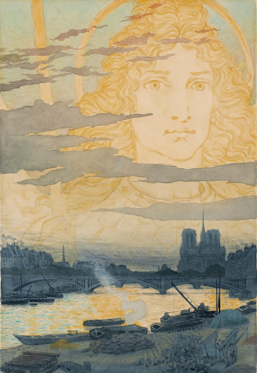 Sainte Geneviève Veillant Sur Paris 1898