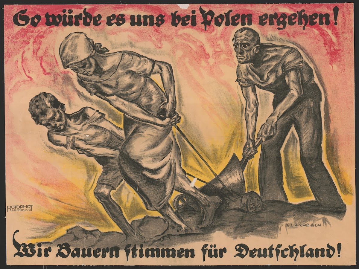 So WüRde Es Uns Bei Polen Ergehen Wir Bauern Stimmen FüR Deutschland 1920