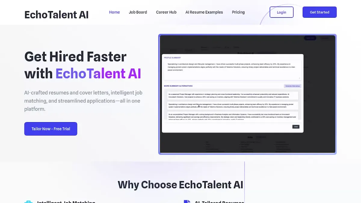 Captura de Echotalent