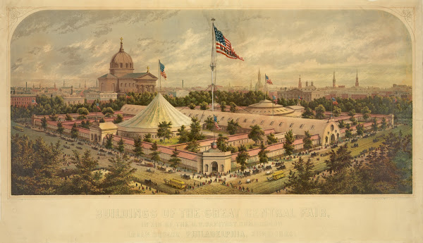 Buildings of the Great Central Fair in aid of the US Sanitary Commission Logan S