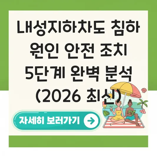 내성지하차도 침하 원인 안전 조치