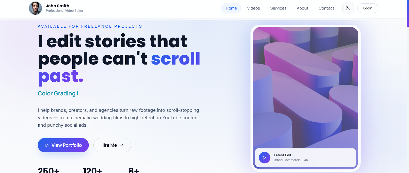 Video Editor Portfolio