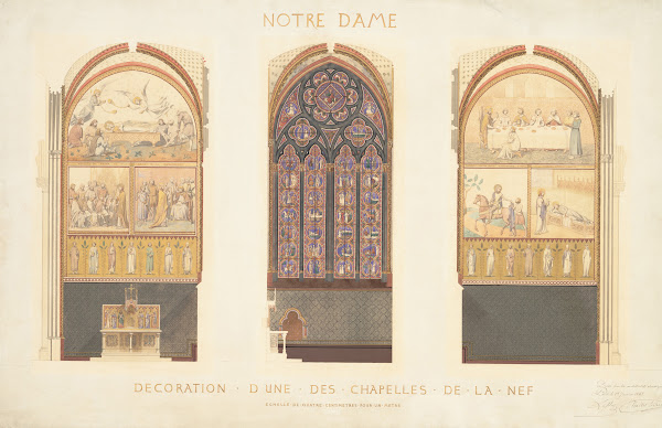 Plan for the Renovation of a Chapel in the Nave of the Cathedral of Notre Dame P