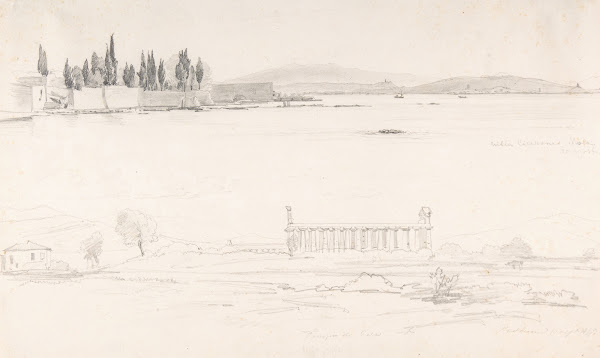 Studies of the Villa Cicerone at the Lago Lucrino near Naples and of the Temple