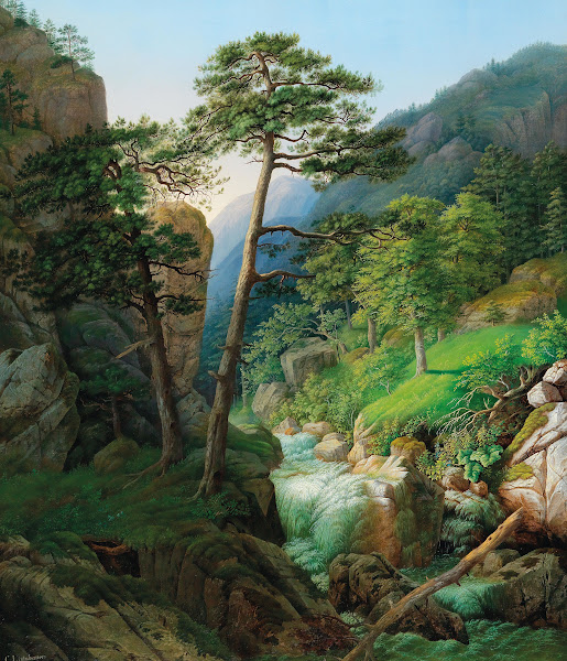 Large Landscape with Flowing Water