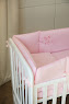 Bedding set for a baby crib 6 el Twins Belle pink
