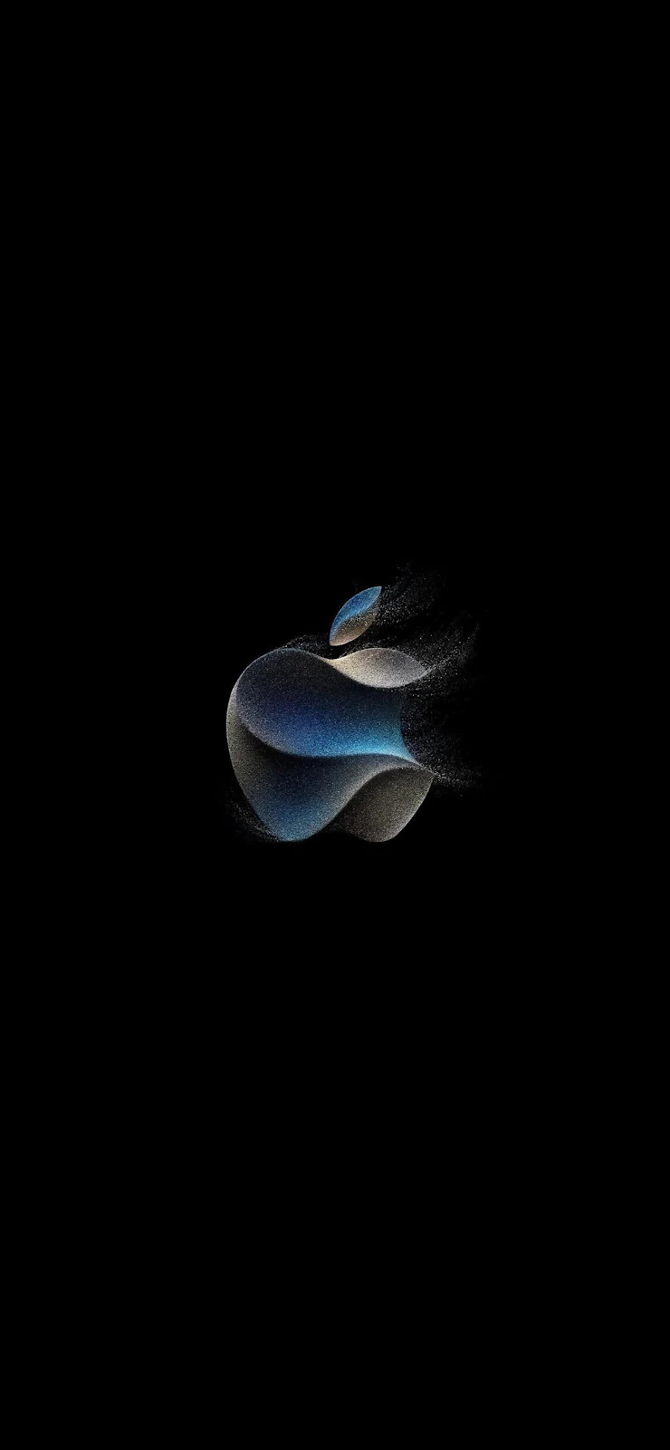 Apple Shimmering Logo Particle Art - Digital Art Full HD iPhone Wallpaper (1284x2778)