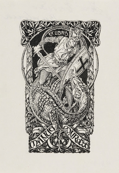 Bookplate of Manuel Conrotte 1900