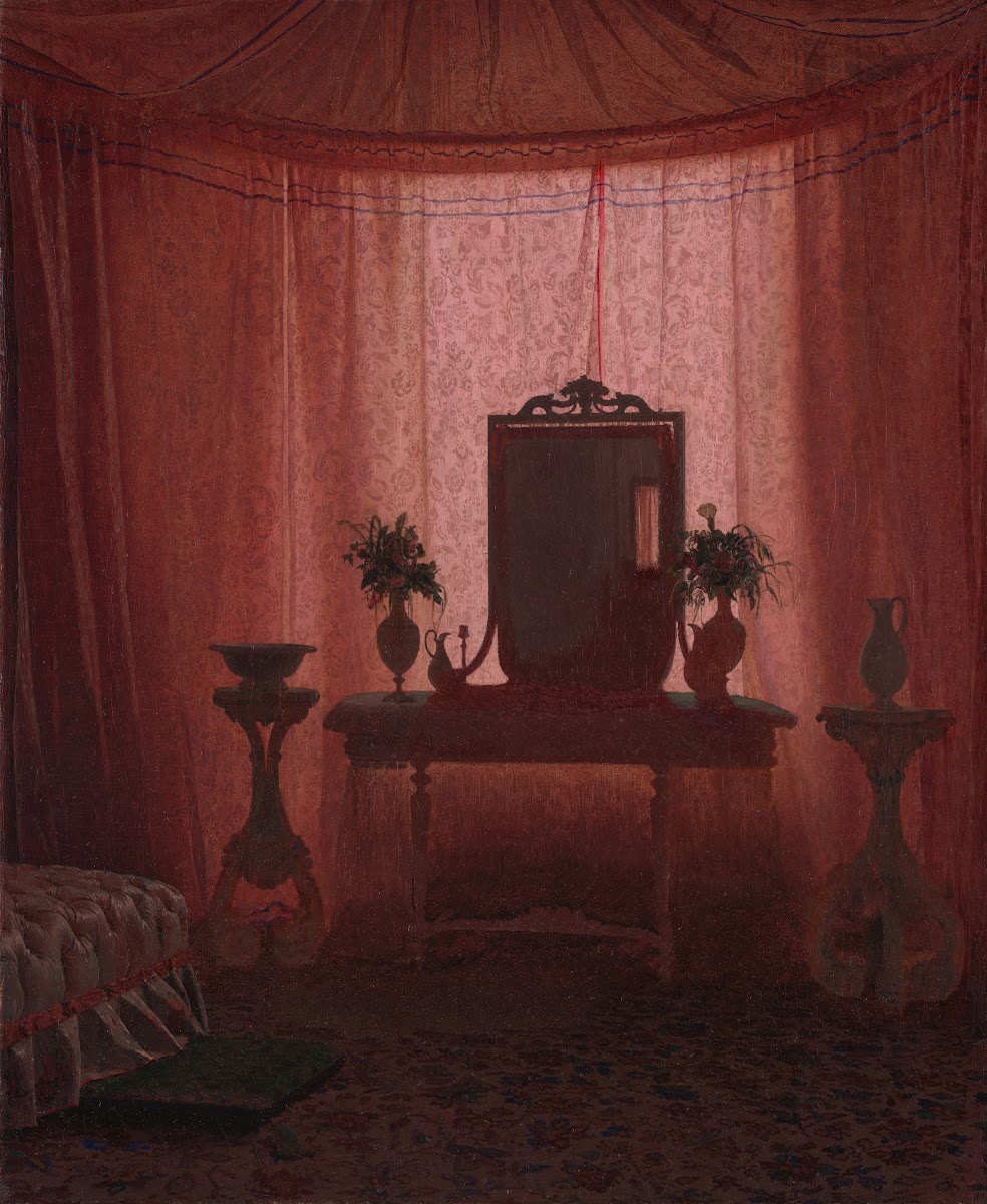 A Bedroom in Bernstorff Palace near Copenhagen ca 1845