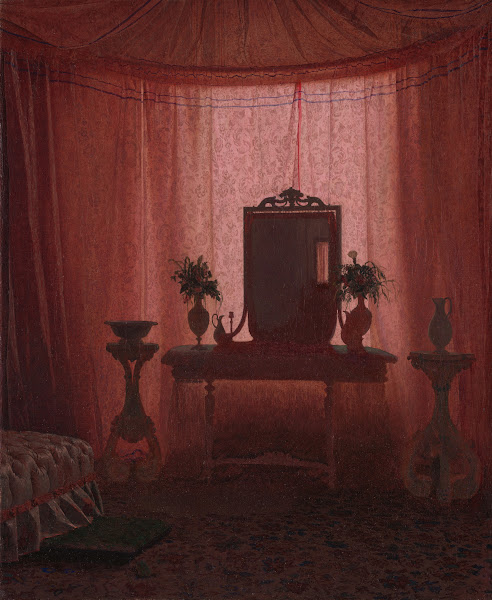A Bedroom in Bernstorff Palace near Copenhagen ca 1845