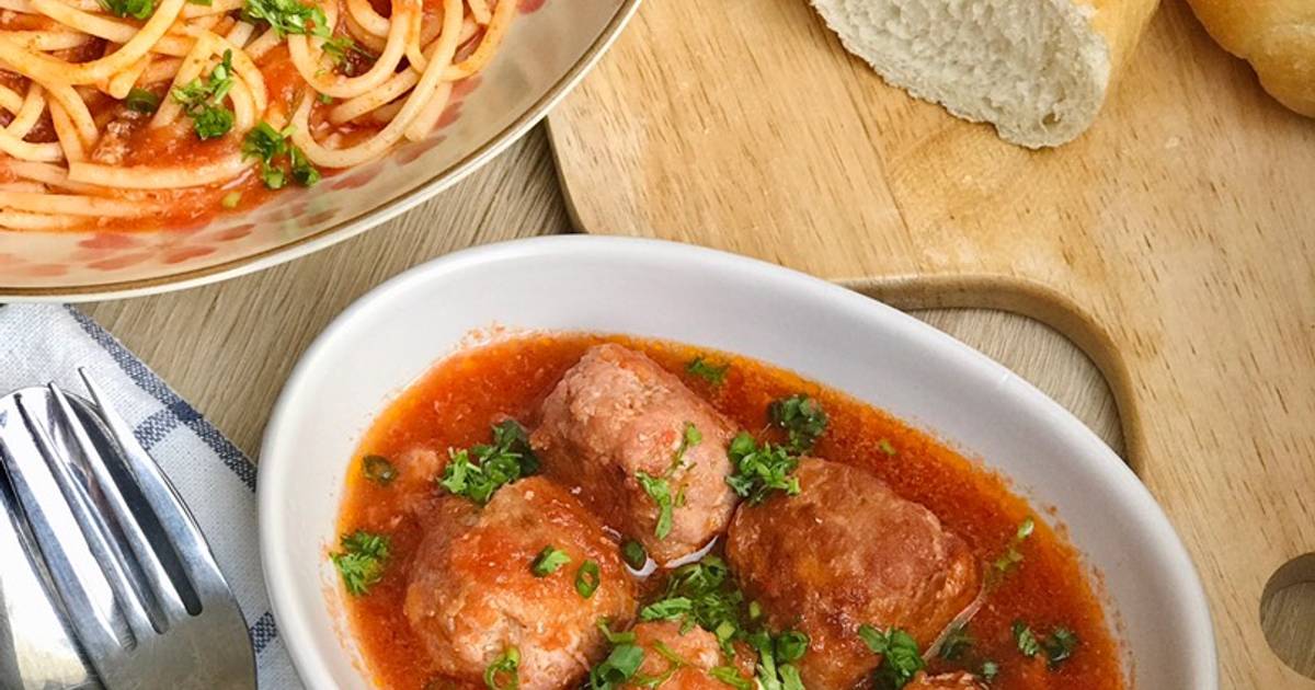 Thịt viên sốt cà chua (xíu mại)