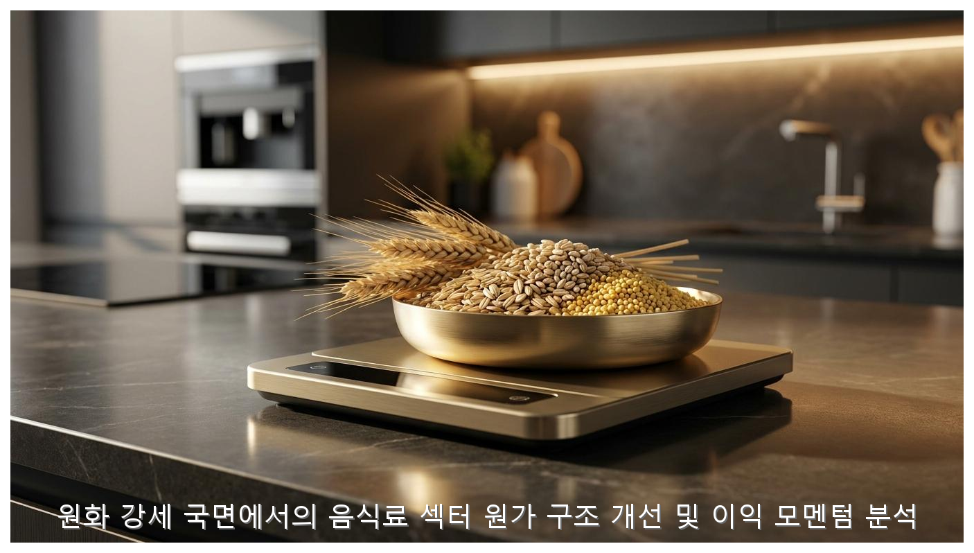 원화 강세 국면에서의 음식료 섹터 원가 구조 개선 및 이익 모멘텀 분석 핵심 안내 및 분석 인포그래픽 (3)