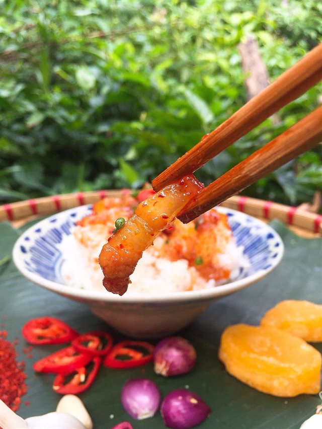 Thịt Ba Rọi Rim Ớt Hàn Quốc