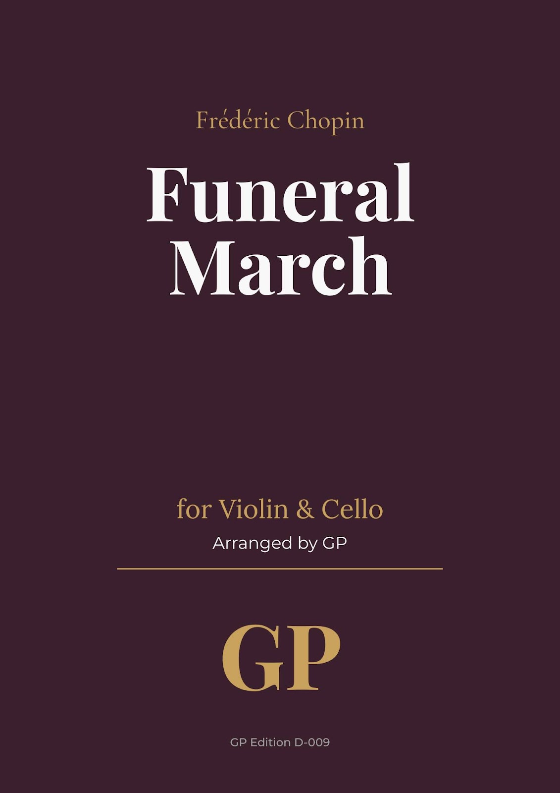 Funeral March – Frédéric Chopin | Violin & Cello Duo Sheet Music