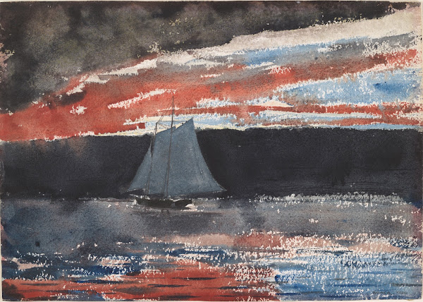 Schooner at Sunset 1880