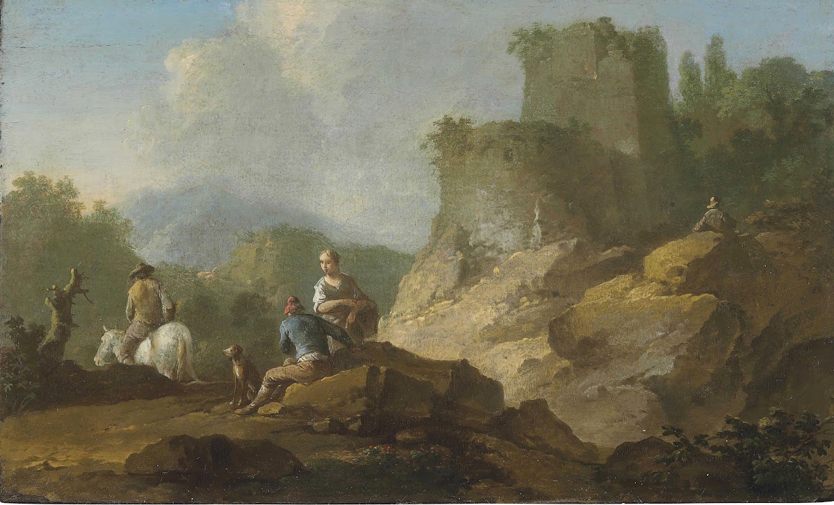 Landscape With Travellers And Ruins