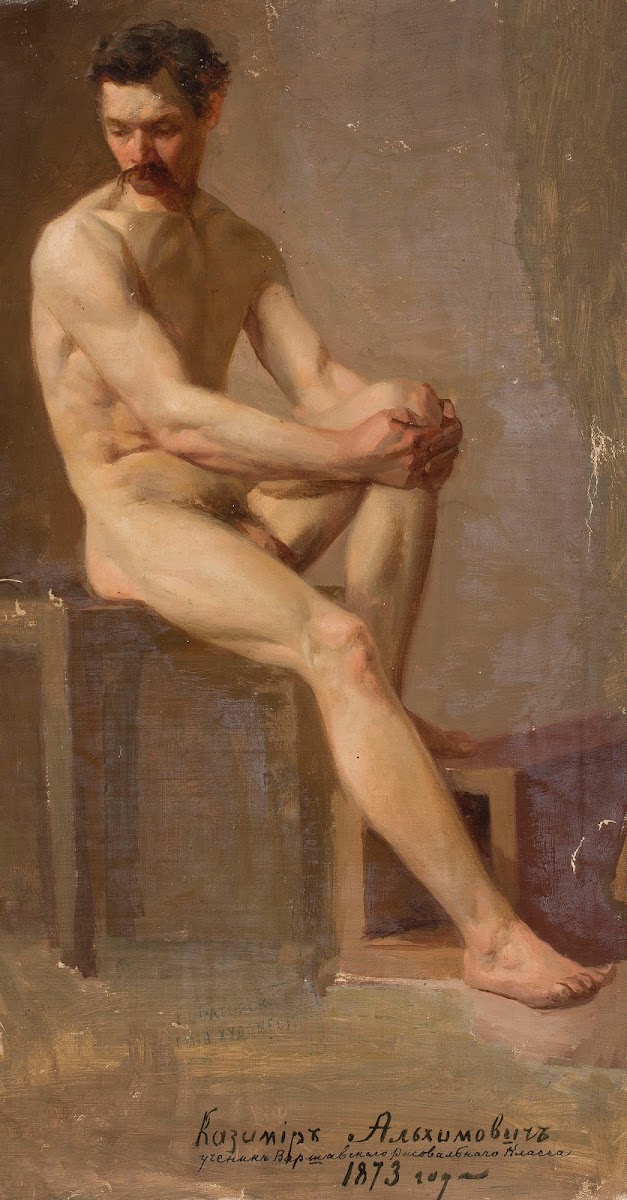 Nude of a seated man 1873
