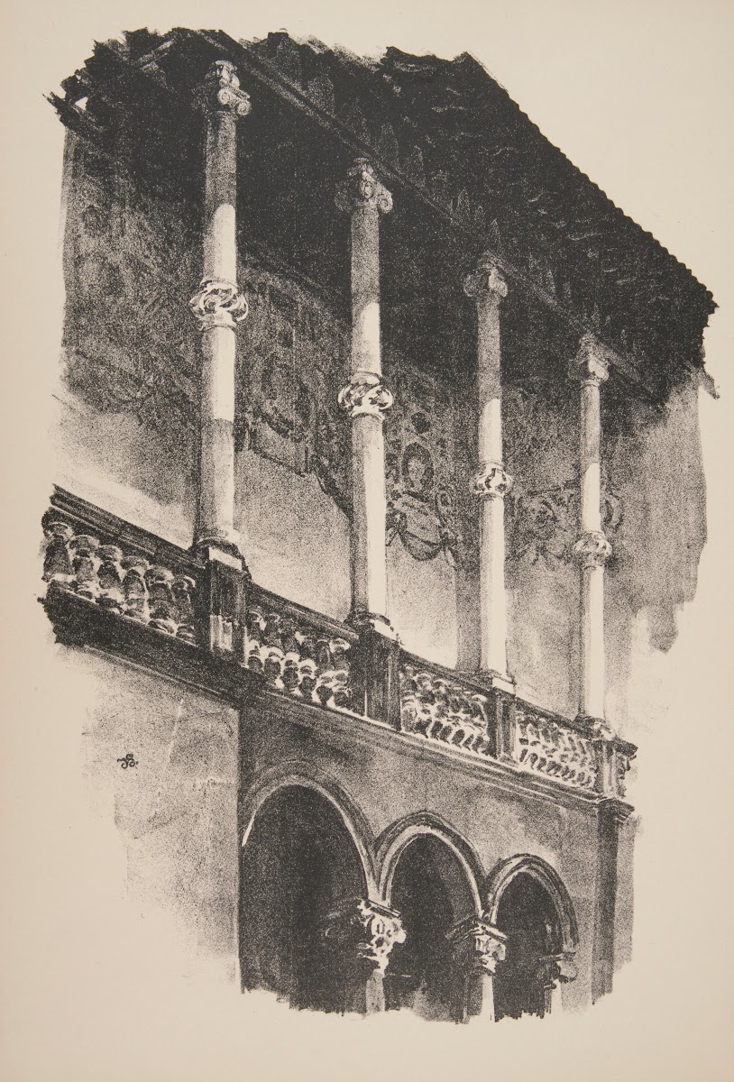 Fragment krużganku Zamku król na Wawelu 1925 1926