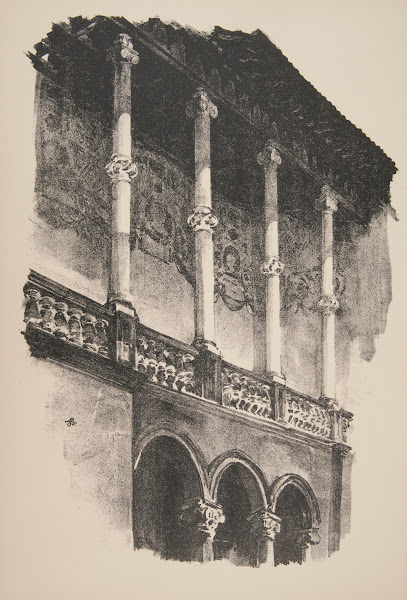 Fragment krużganku Zamku król na Wawelu 1925 1926