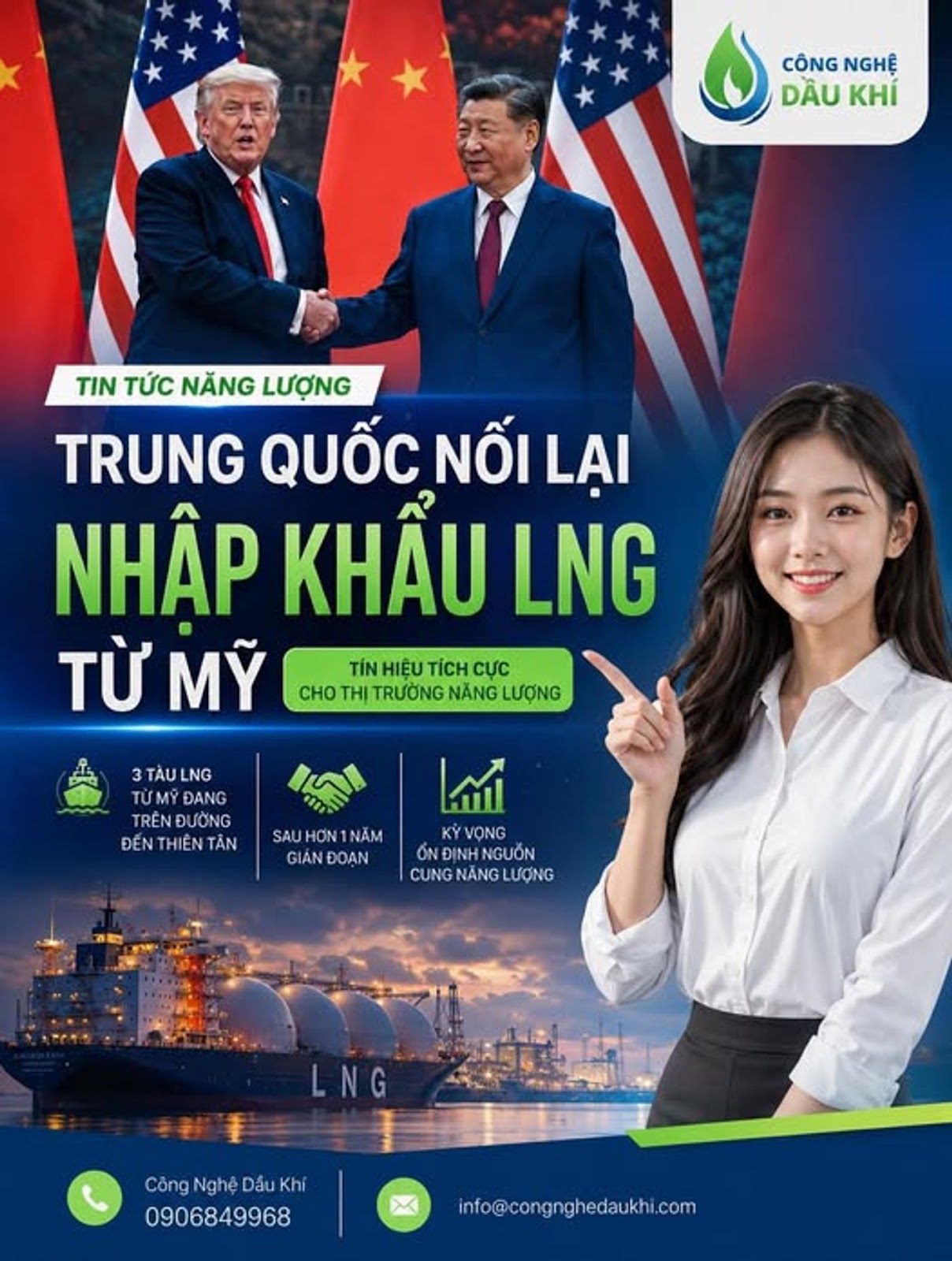 Có thể là hình ảnh về văn bản cho biết 'O DẦU ΚΗί CÔNG NGHỆ TIN TỨC NĂNG LƯỢNG TRUNG QUỐC NỐI LAI NHẤP KHẤU LNG TỪ MỸ TÍN HIỆU TÍCH CỰC CHO THỊ TRƯỜNG NĂNG LƯỢNG 3 TÀULNG TÀU LNG TỪMỸ TỪMĐANG ĐANG TRÊNĐUỜNG ĐẾN THIÊN TÂN SAU HƠN NAM GIẢN GIANĐOAN ĐOẠN Hill Mi KỲVONG ON NGUỜN CUNGNĂNGLƯỢNG う LNG Công Nghệ Dấu CôngNghệDáuKhi Khí 0906849968 info@congnghedaukhi.com'