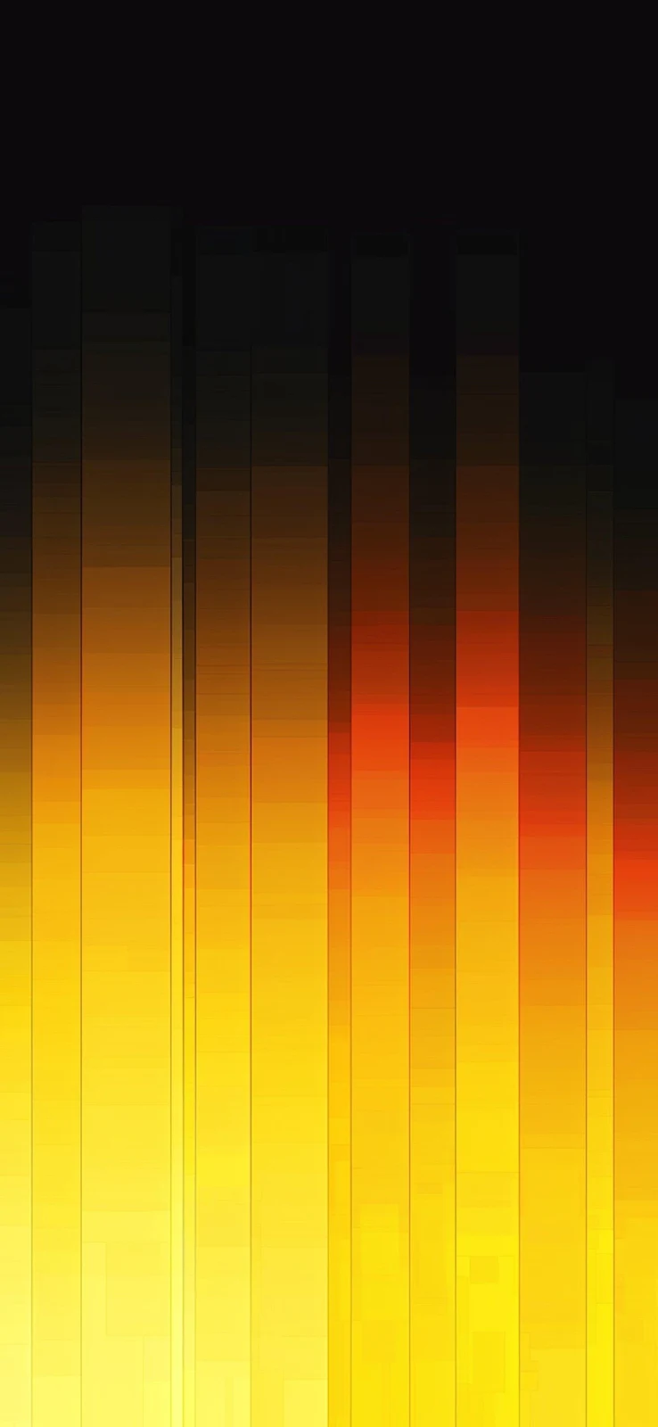 Abstract Yellow Glowing Lines - Digital Abstract Art 2K iPhone Wallpaper (1572x3408)