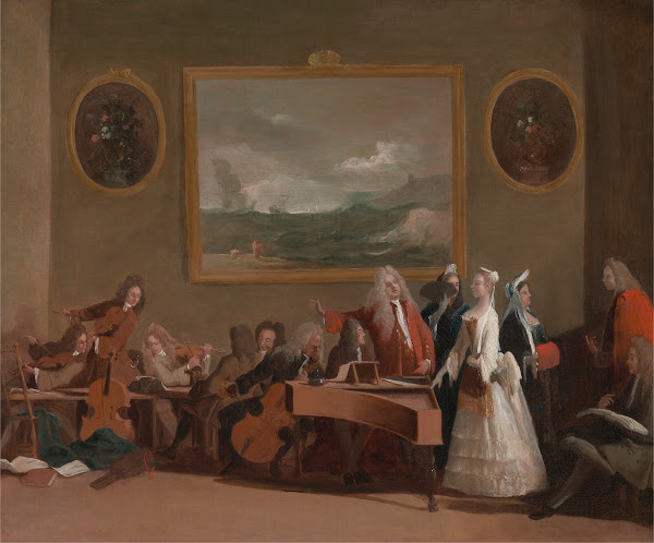Rehearsal of an opera ca 1709
