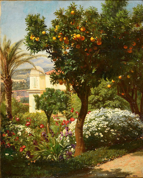 Un oranger dans la Villa Frémy à Nice 1872
