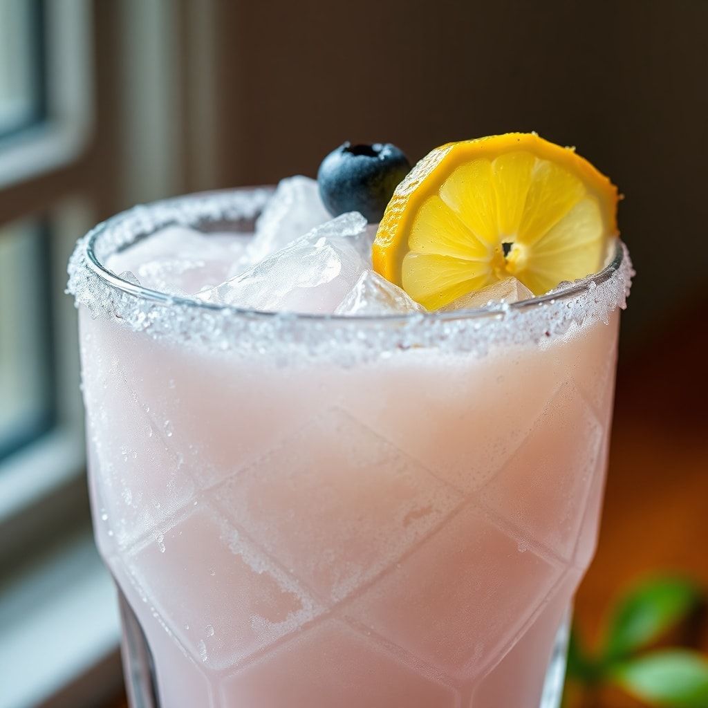 Fresh Pineapple Blueberry Margarita Recipe for Summer (Easy 5-Minute Blender Drink) finished