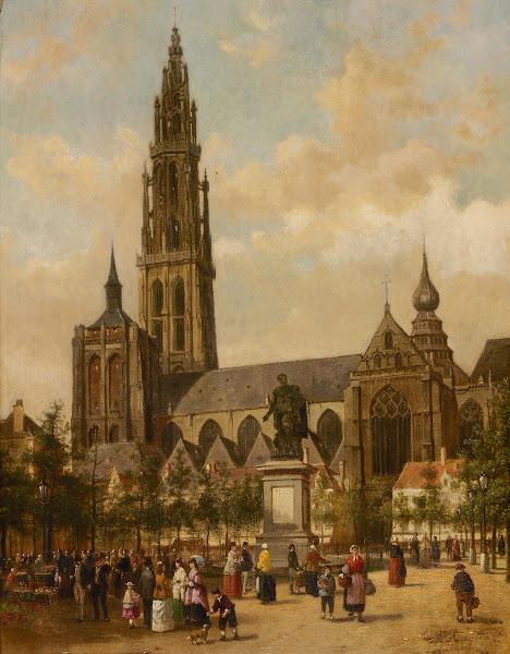De Groenplaats te Antwerpen