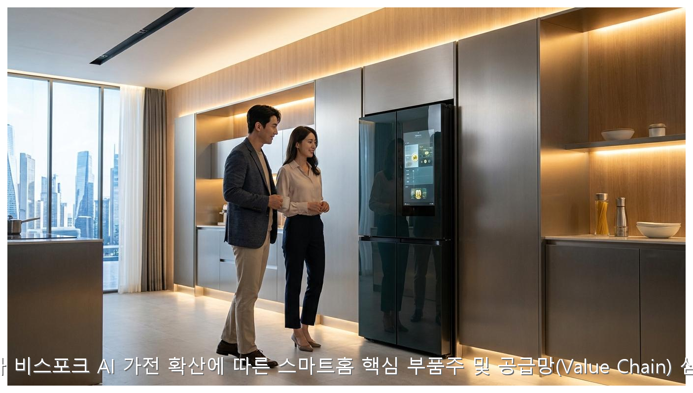 삼성전자 비스포크 AI 가전 확산에 따른 스마트홈 핵심 부품주 및 공급망(Value Chain) 심층 분석 핵심 안내 및 분석 인포그래픽 (2)