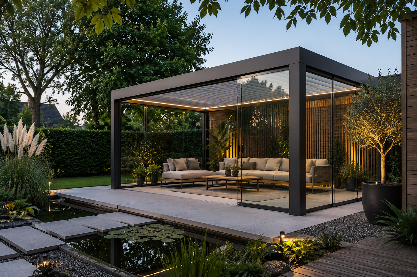 Cube veranda tuin