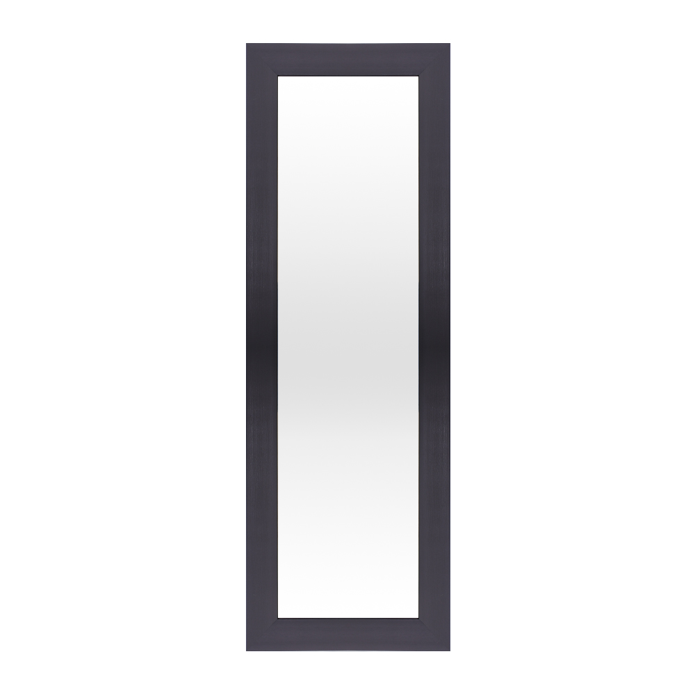 Espejo con marco de polietileno de 47 cm x 1.43 m cm color negro