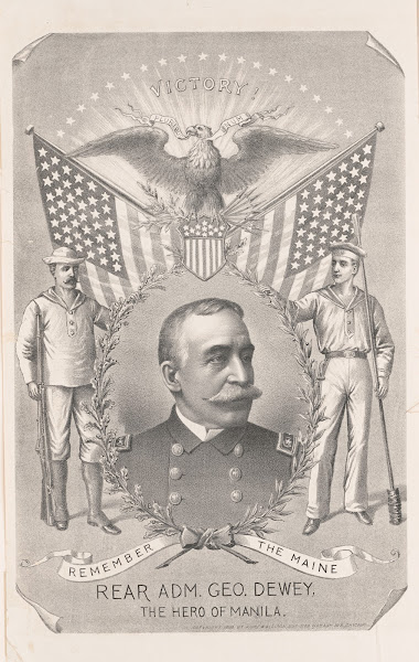 Rear Admiral George Dewey the hero of Manila 1898
