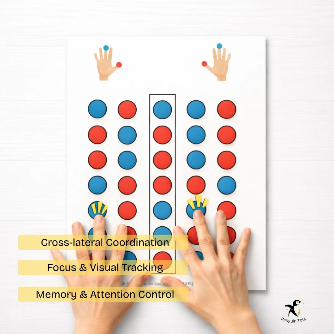 Finger Matching Coordination Activity | Bilateral Coordination, Fine Motor Skills & Brain Integration