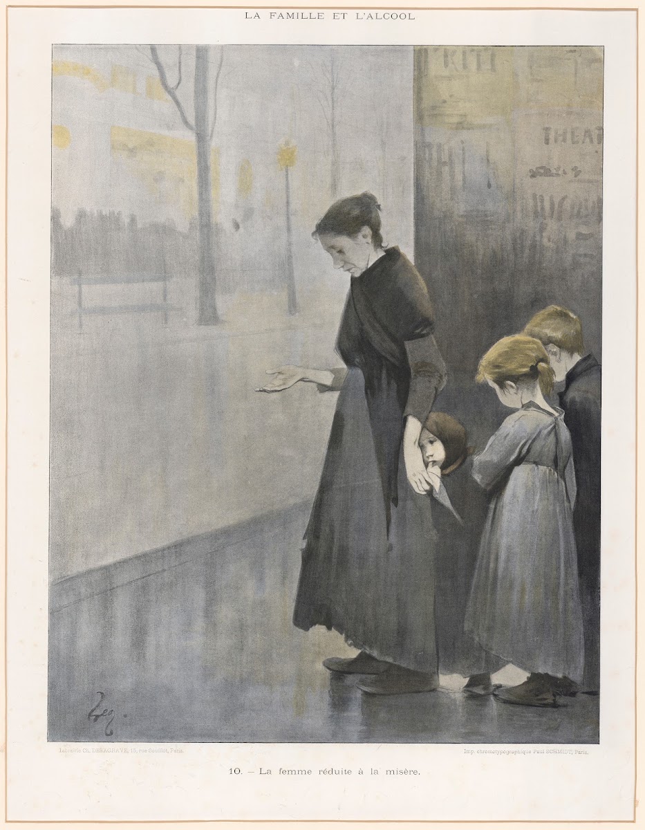 La femme réduite å la misére 1914