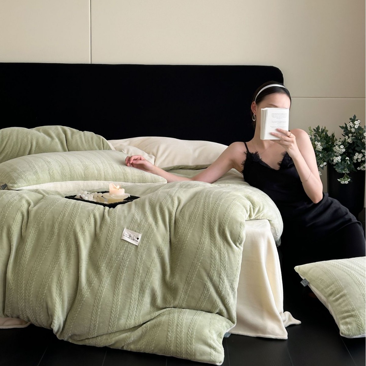 Milk fiber bedding 4-piece, high quality, anti-static