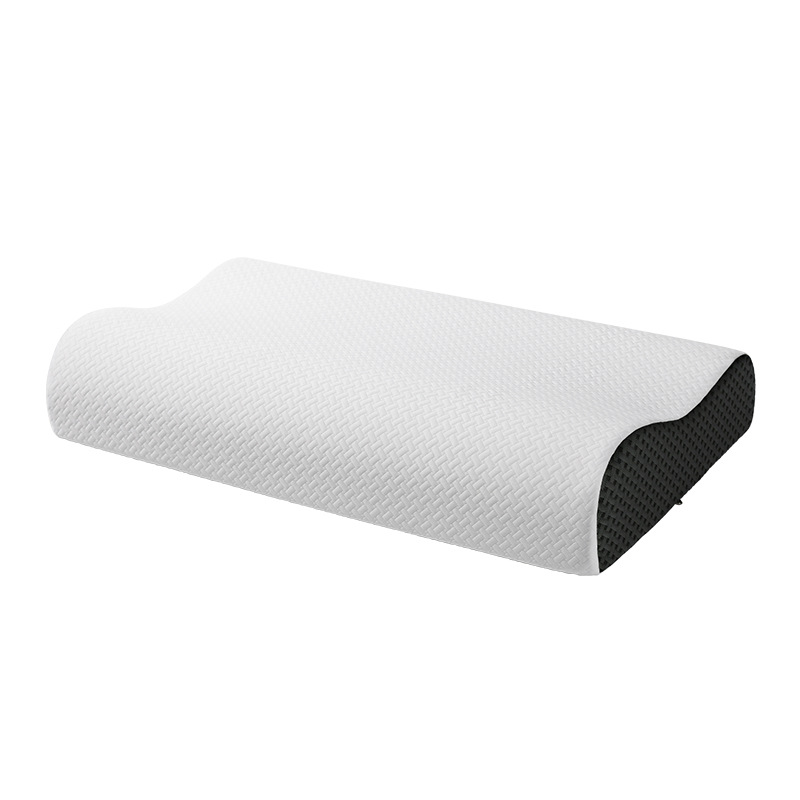 Wave pillow made of memory foam with neck support