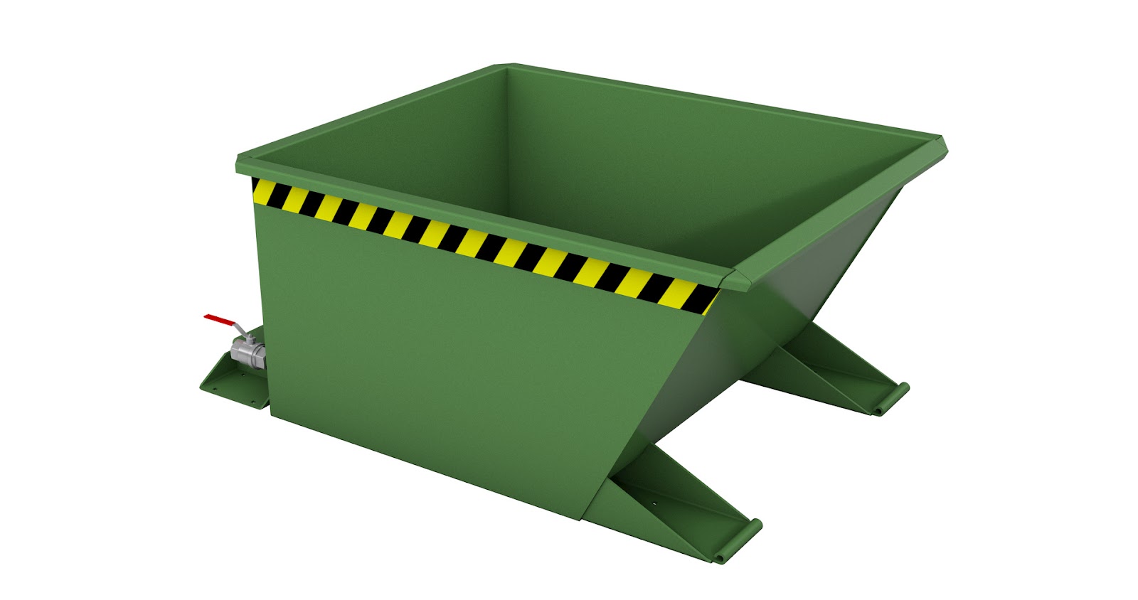 Spaander-kiepcontainer SGU-RZ 30, gelakt, Resedagroen