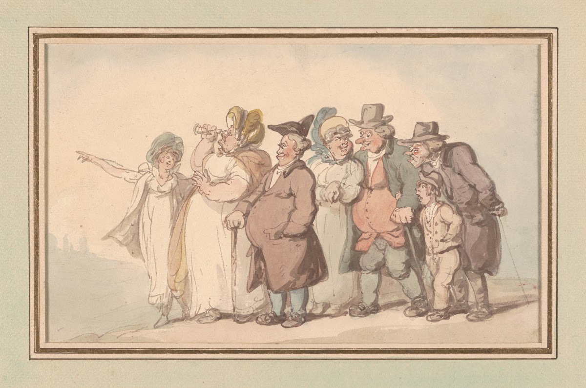 Citizens taking a country walk ca 17801825