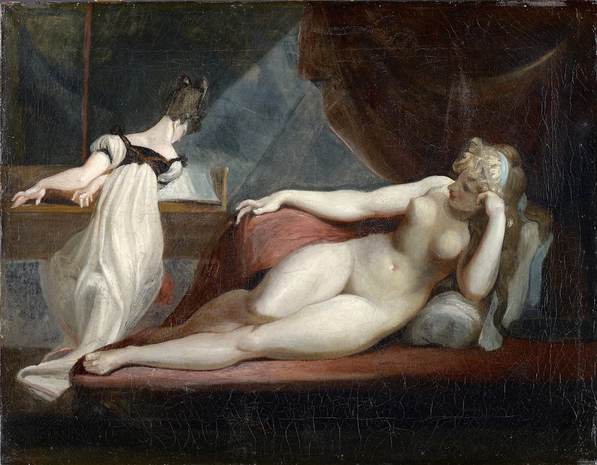 Reclining Nude And Woman At The Piano 1799 1800