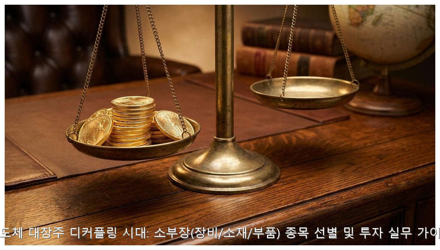 반도체 대장주 디커플링 시대: 소부장(장비/소재/부품) 종목 선별 및 투자 실무 가이드 핵심 안내 및 분석 인포그래픽 (6)