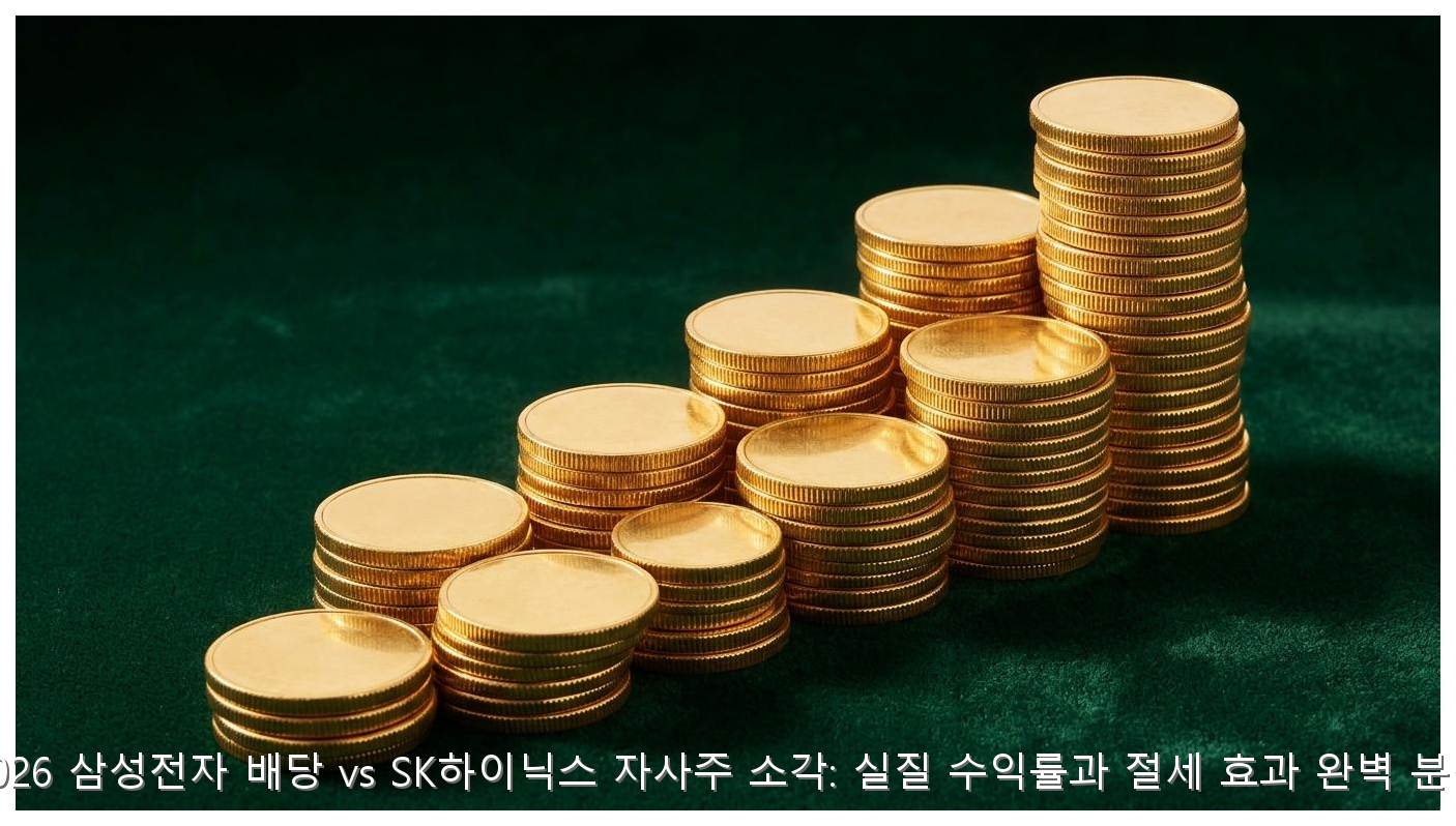 2026 삼성전자 배당 vs SK하이닉스 자사주 소각: 실질 수익률과 절세 효과 완벽 분석 핵심 안내 및 분석 인포그래픽 (6)