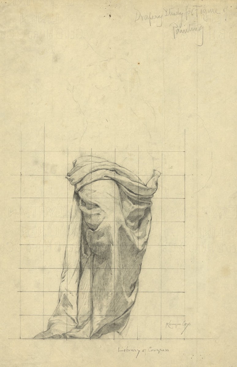 Drapery study for figure of Painting 1896