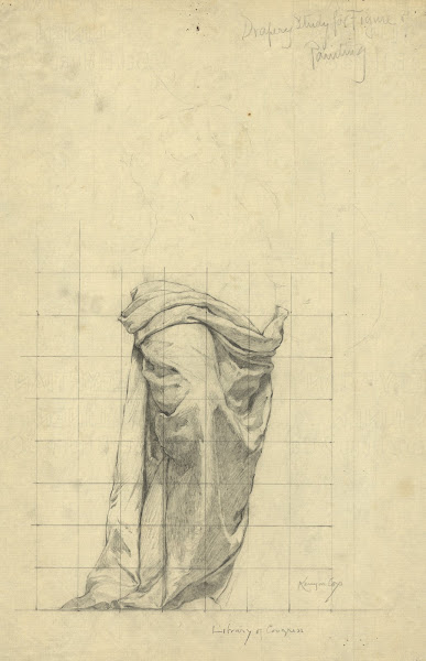Drapery study for figure of Painting 1896