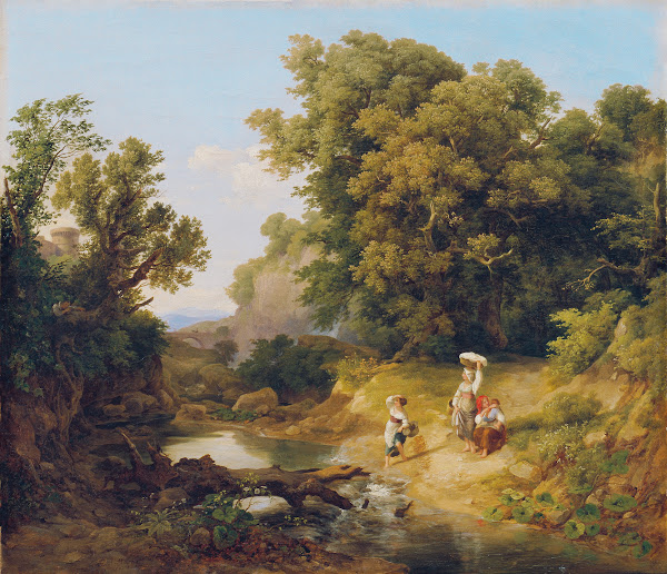 Ideale Landschaft Italienische Landschaft 1837