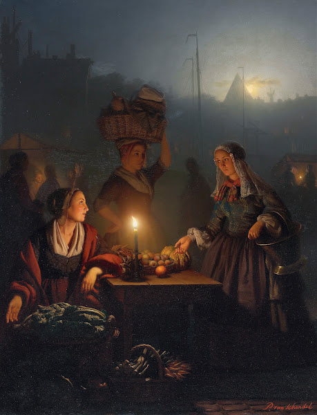 Buying Fruit and Vegetables at the Night Market 1863